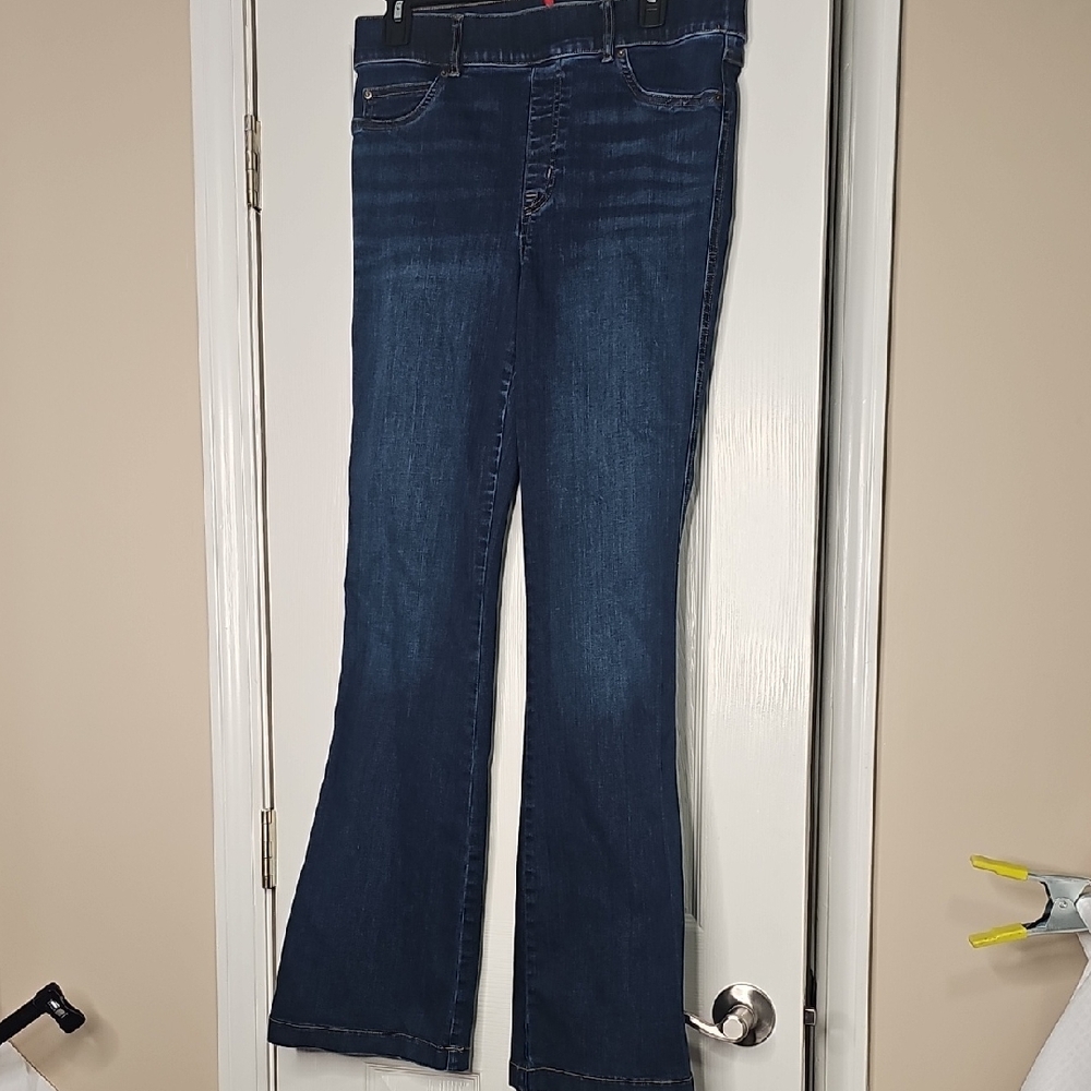 SPANX Dark Blue Women's Flare Boot Cut Jeans Large